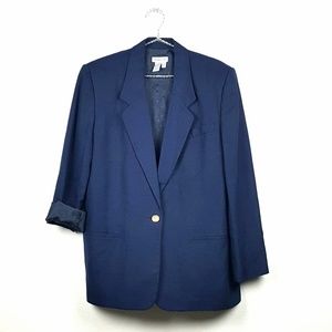 Vintage 3/4 Lenght Linen Blend Blazer/Topper